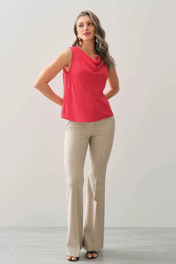 Calça flare double