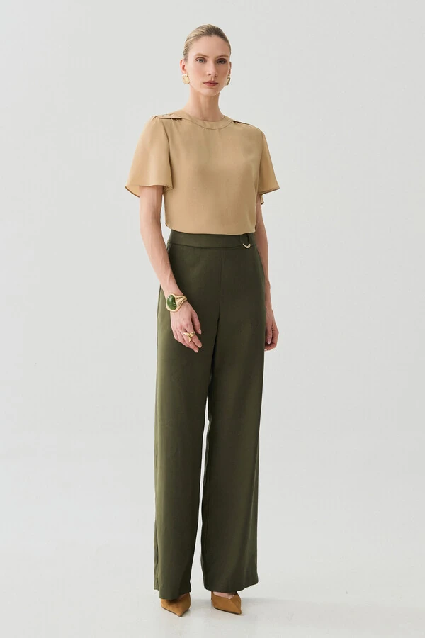 Calça Wide Leg Gold