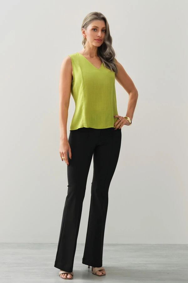 Calça flare double