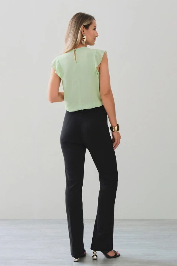 Regata Ombro Babado Prega