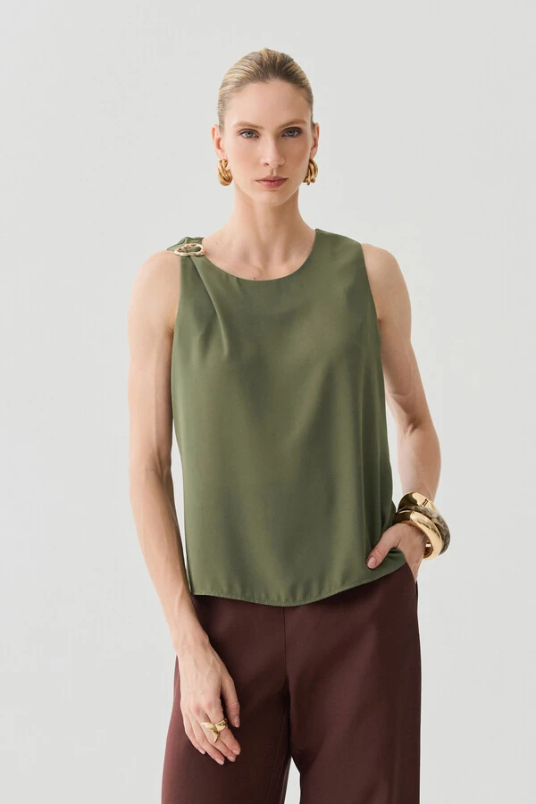 Regata Assimétrcia Ombro Gold