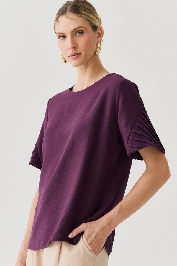 Blusa Manga Preguinhas