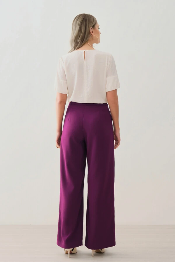 Blusa de Textura Listrada Manga Balonê