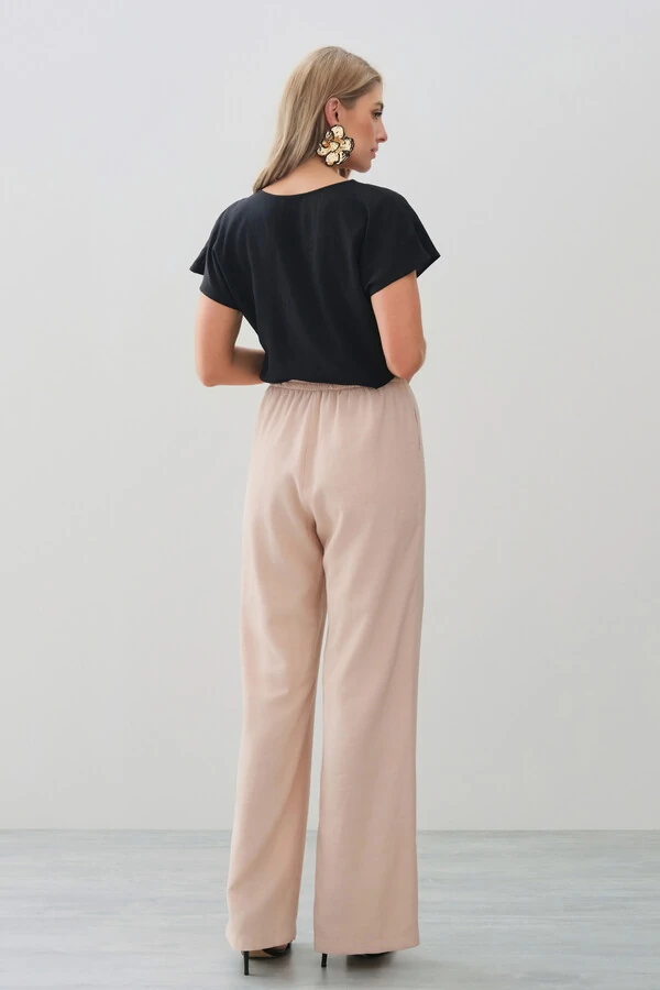 Blusa Manga Morcego Decote V Recorte