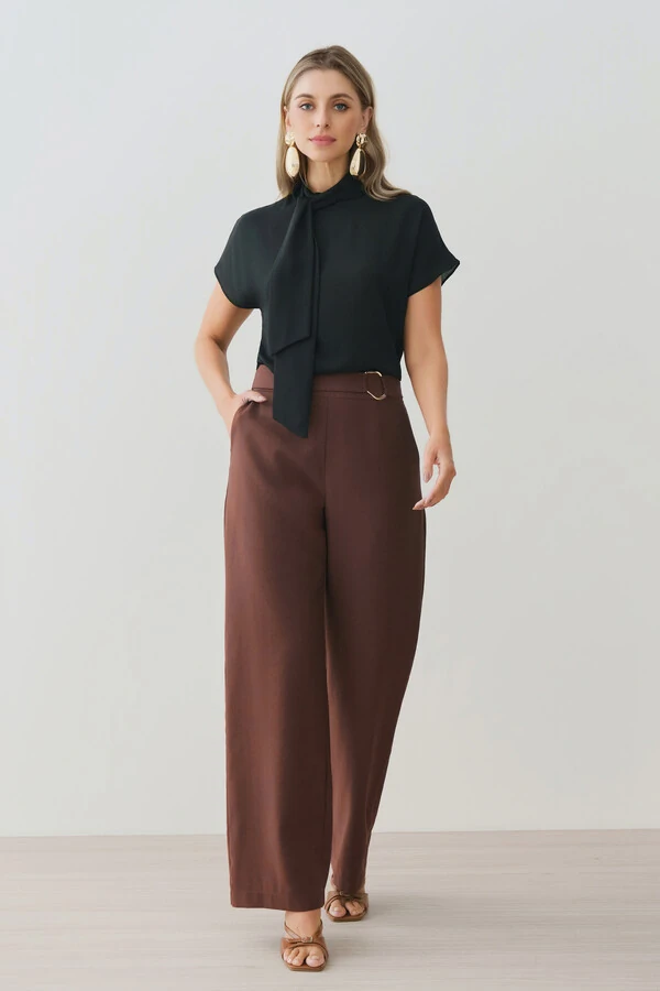 Calça Wide Leg Gold