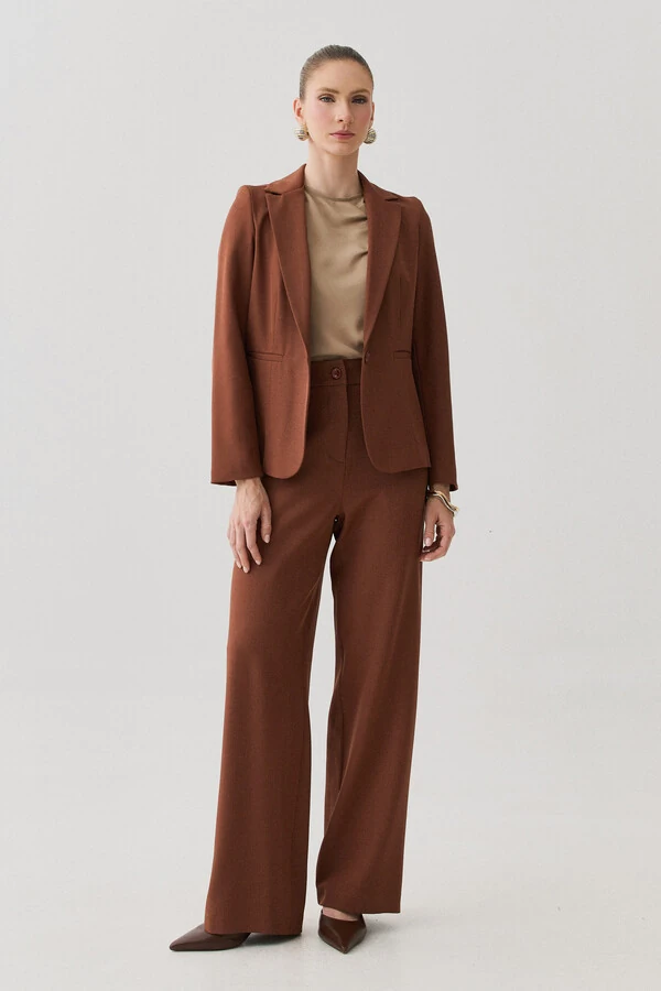 Blazer de Alfaiataria Bolso Embutido