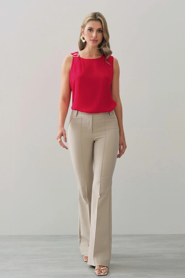 Calça flare double