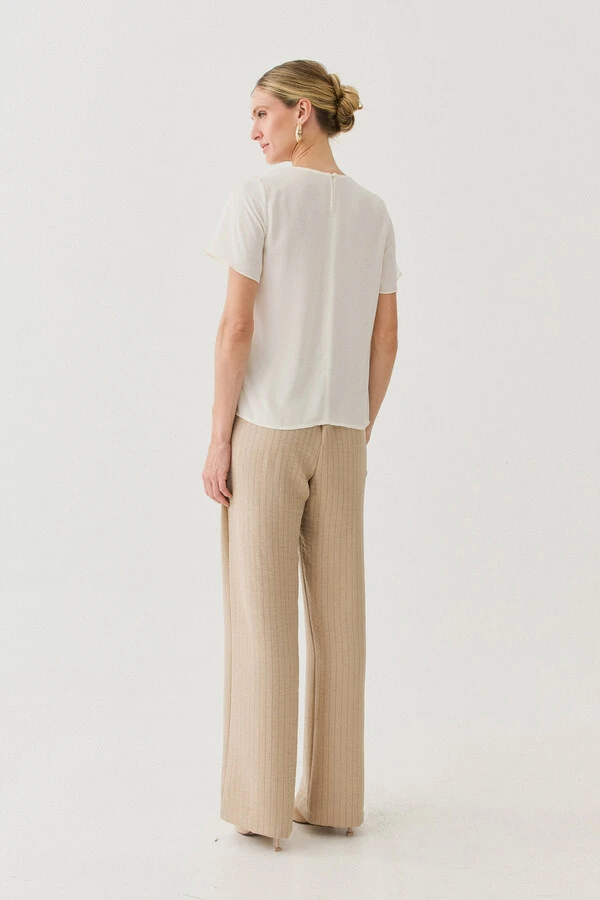 Blusa Assimétrica Dupla Ombro Cut Out