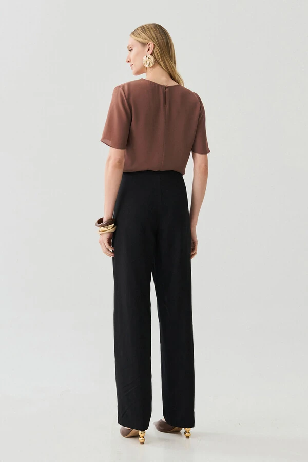 Blusa Decote Franizido