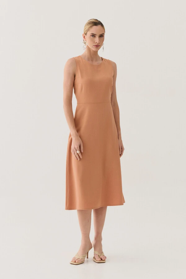 Vestido Midi Regata de Alfaiataria Pences Triple