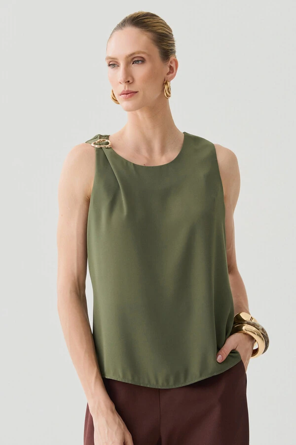 Regata Assimétrcia Ombro Gold