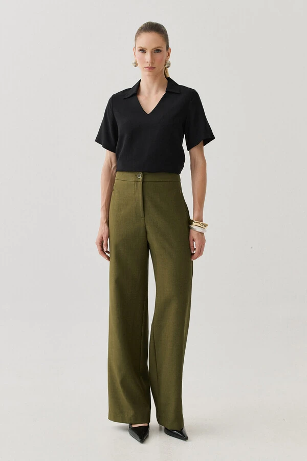 Blusa Gola Polo Decote V