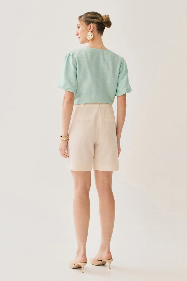 Blusa Manga Balonê Gold Double