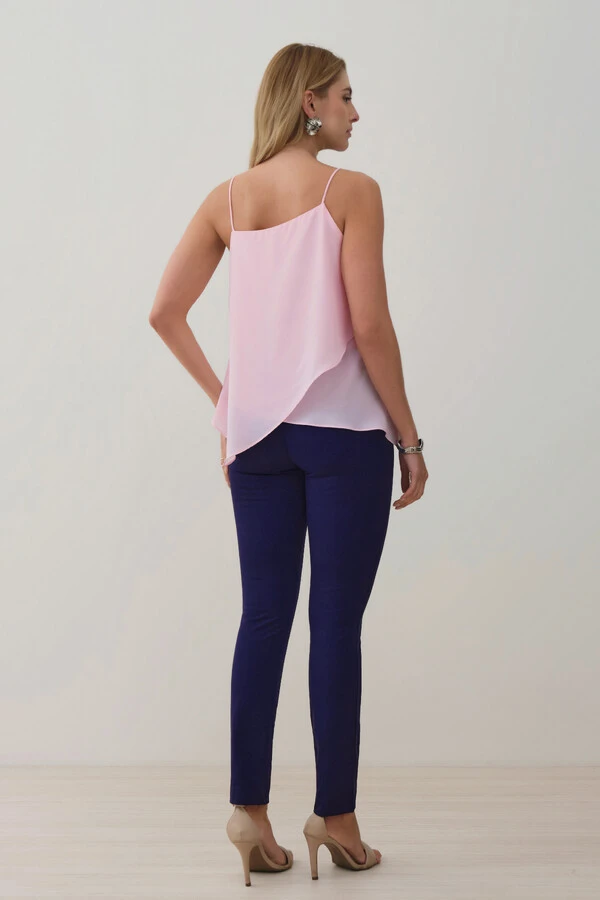 Calça Cigarrete de Alfaiataria Double Nervura