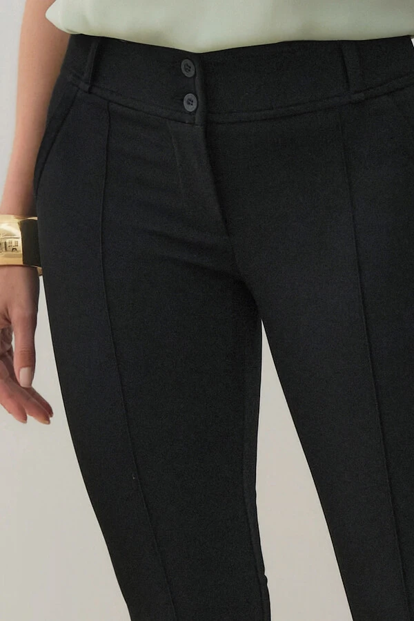 Calça Flare de Alfaiataria Double Nervura