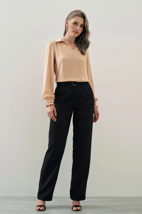 Blusa Manga Longa Punho Lastex Gola Polo Deocte V