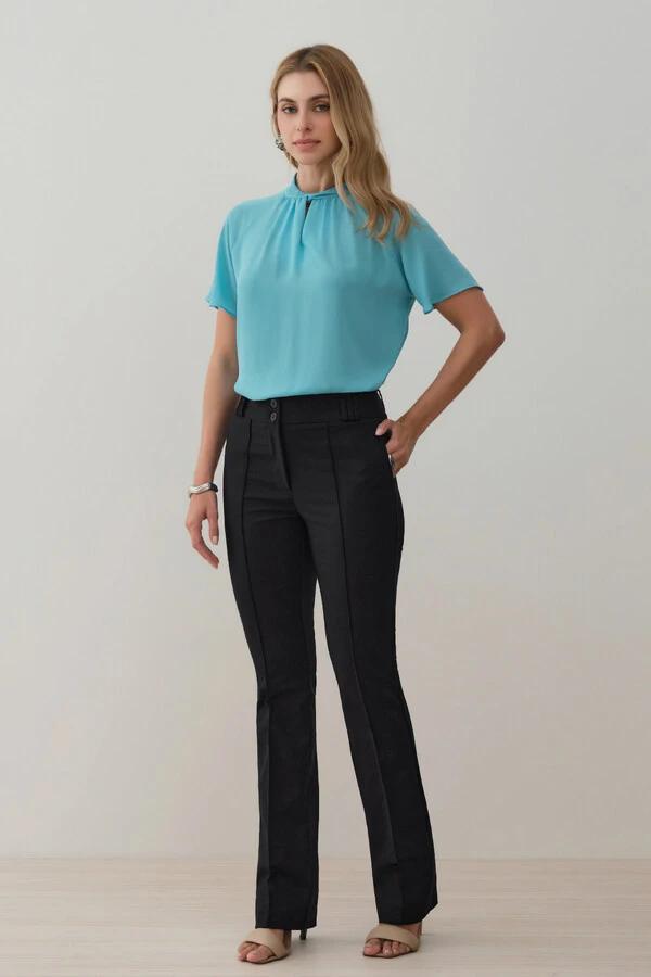 Calça Flare de Alfaitaria Double Passantes Triple Nervura