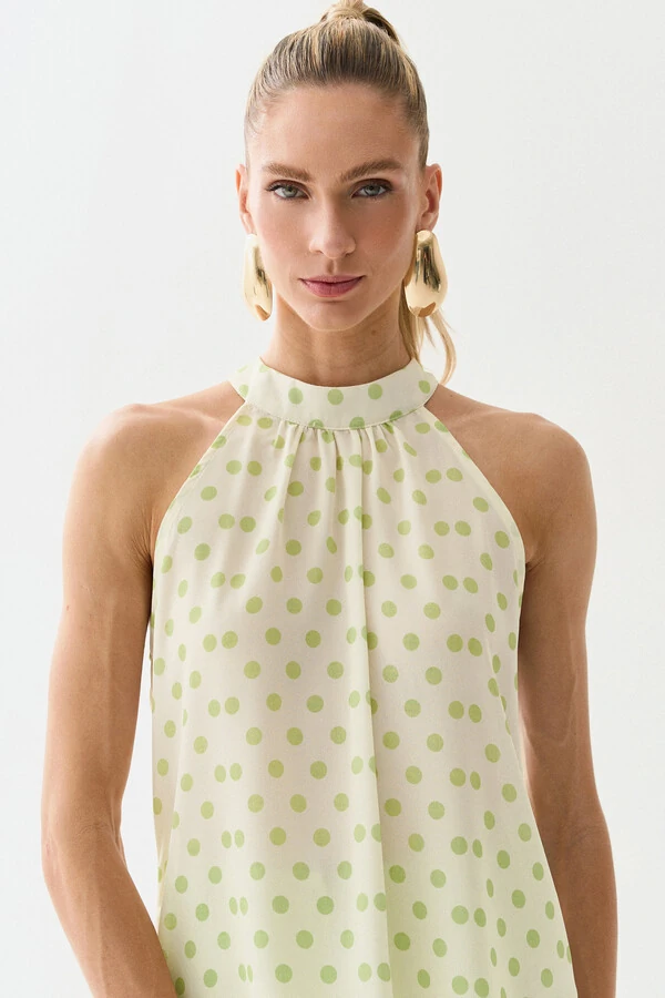 Regata Frente Única Poa Gola Baixa