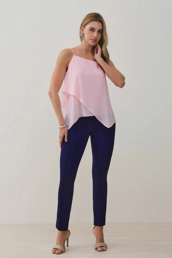 Calça Cigarrete de Alfaiataria Double Nervura