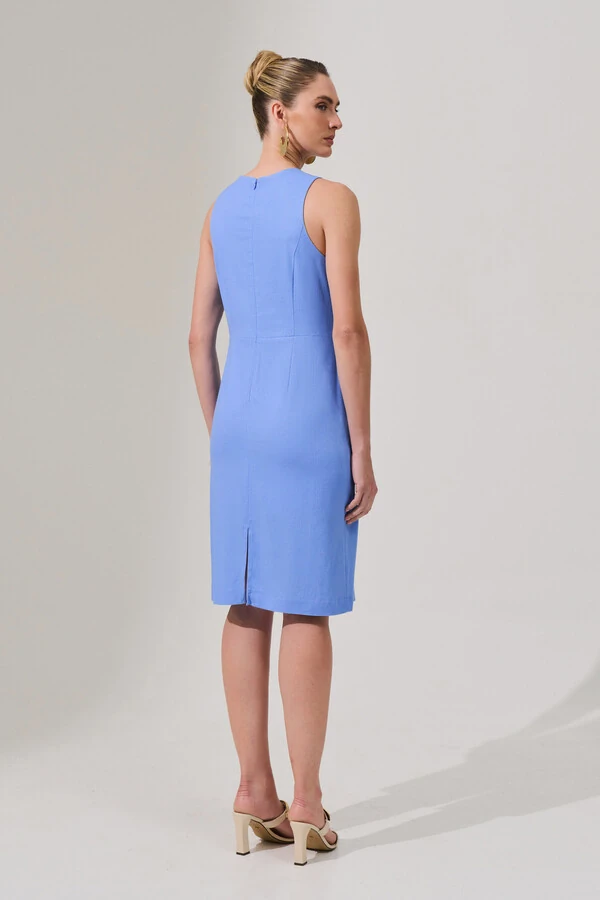 Vestido de Linho Recortes