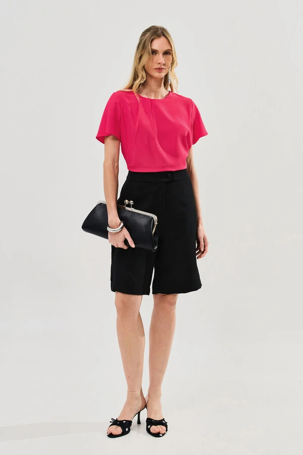 Blusa Decote Prega
