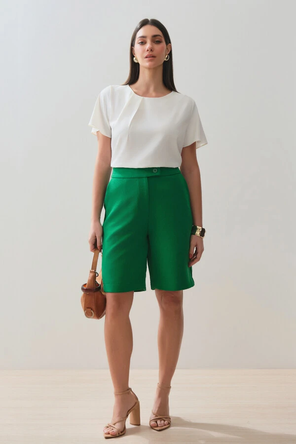 Blusa Decote Prega