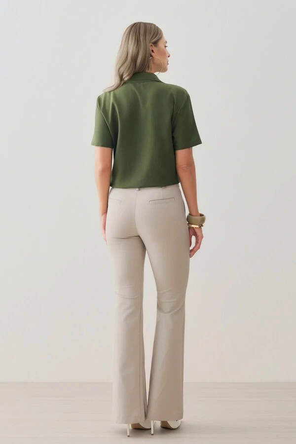 Camisa de Alfaiataria Bolso