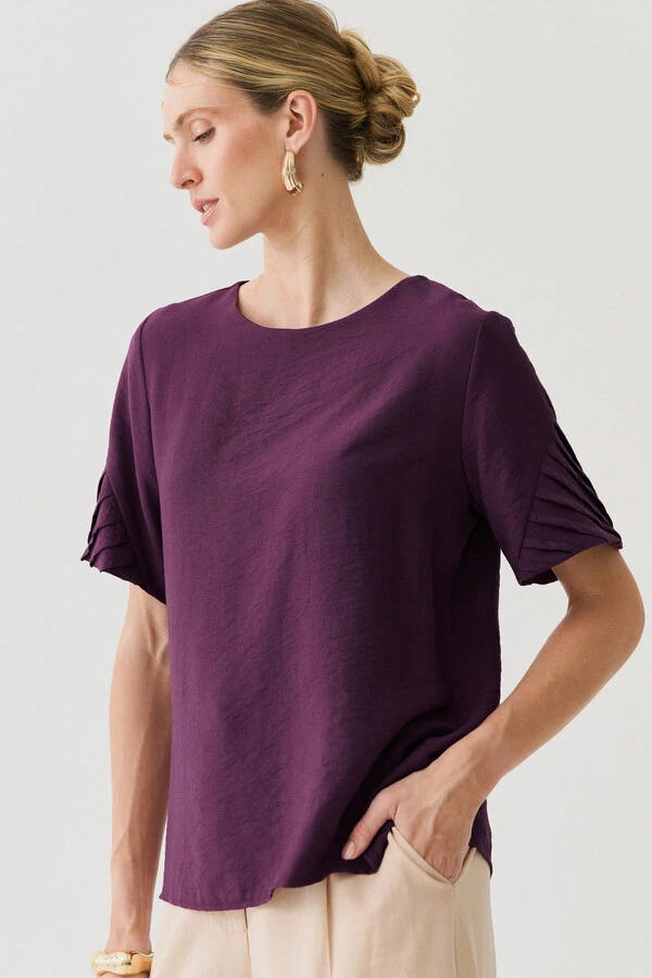 Blusa Manga Preguinhas