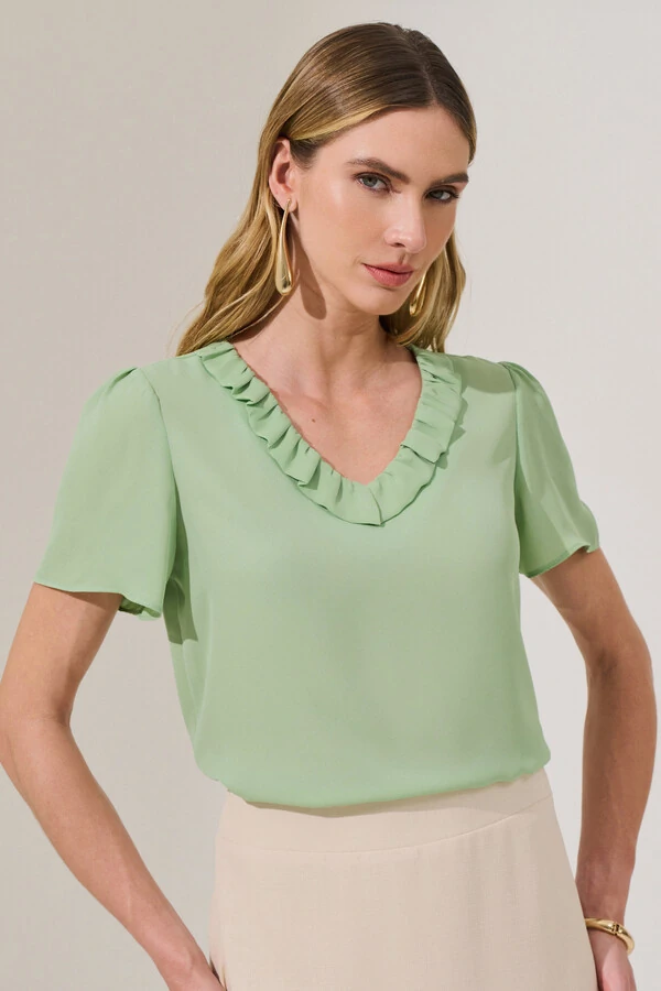 Blusa Decote V Babadinho