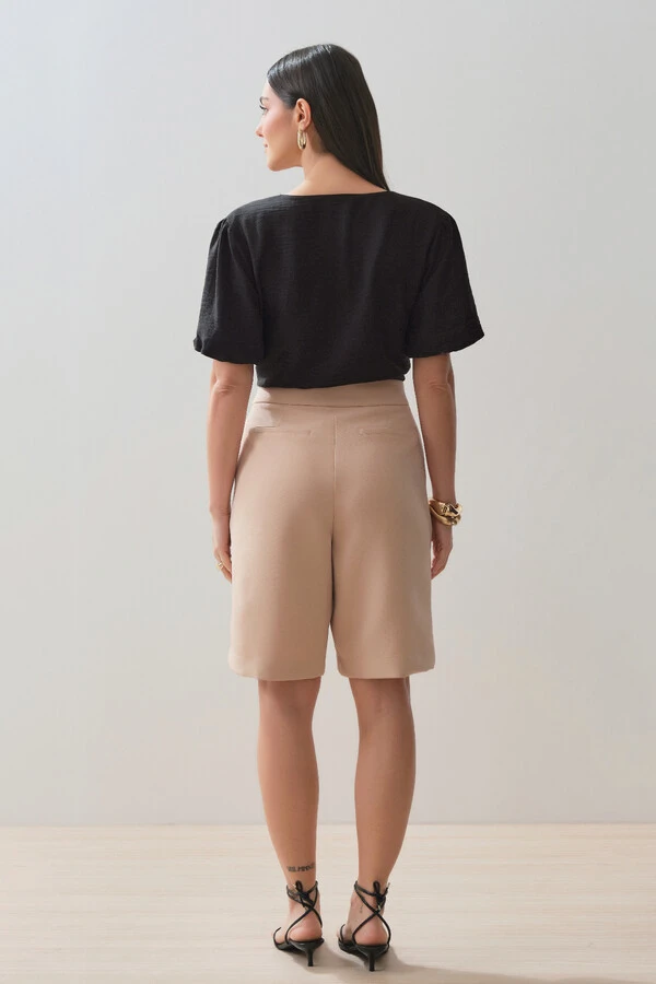 Blusa Manga Balonê Gold Double