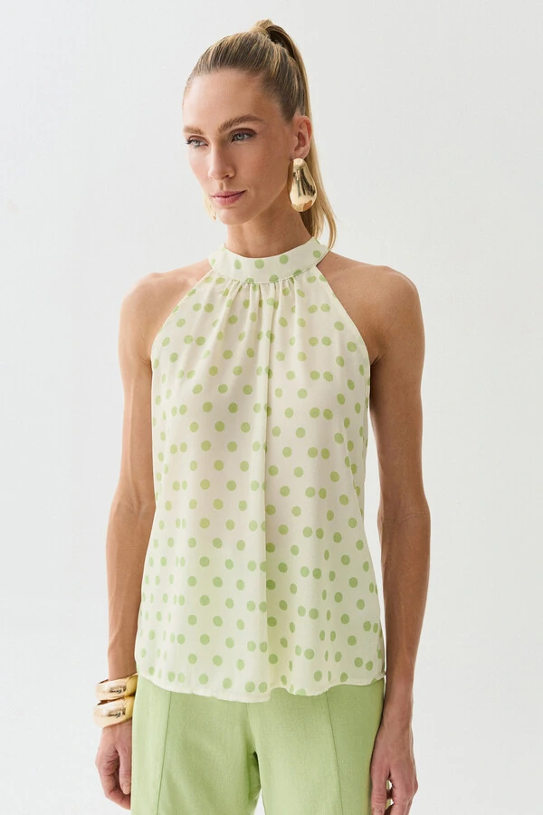 Regata Frente Única Poa Gola Baixa