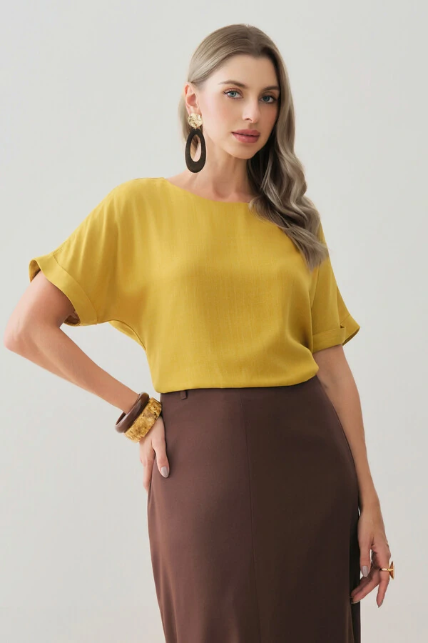 Blusa Manga Morcego Dobrada