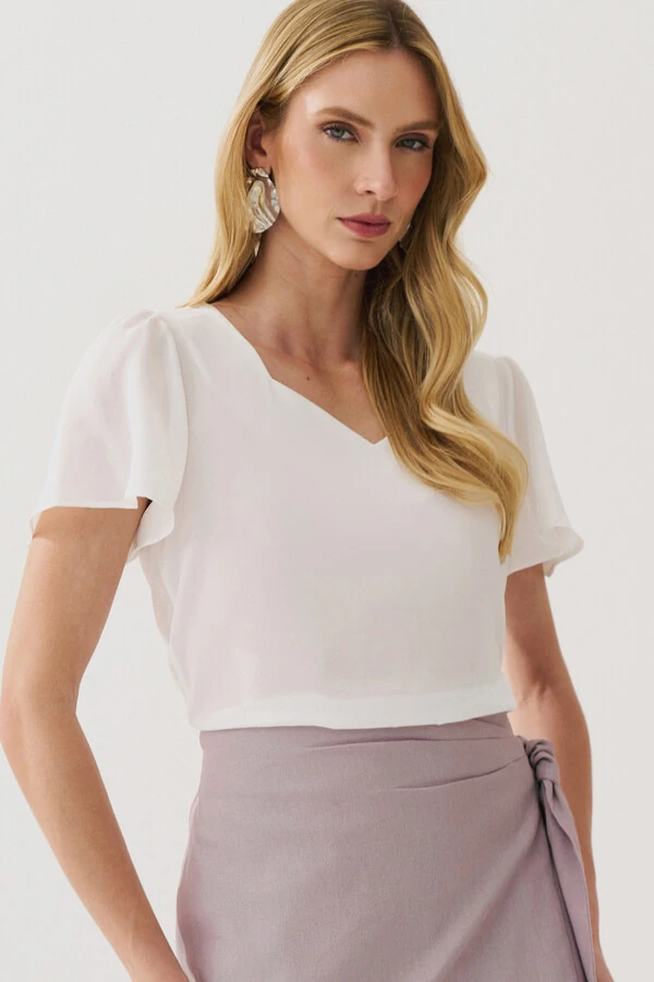 Blusa Decote V
