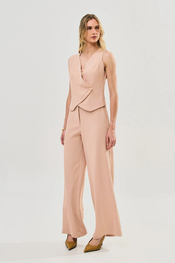 Conjunto de Alfaiataria de Colete e Pantalona Gold