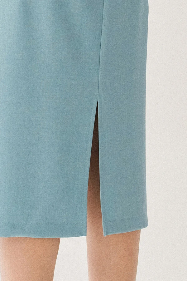 Vestido Midi Regata Decote V Recorte