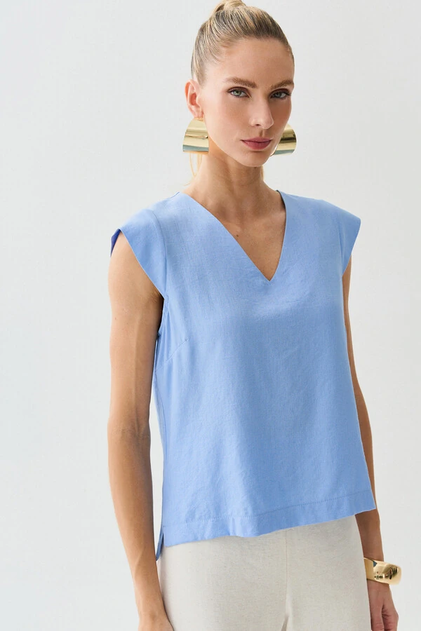 Regata Decote V Ombro Cap