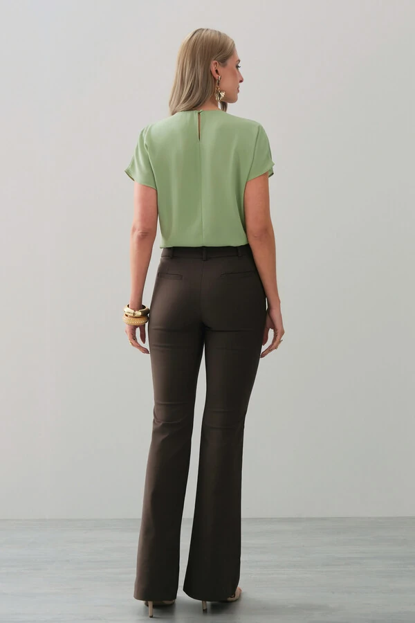 Calça flare double