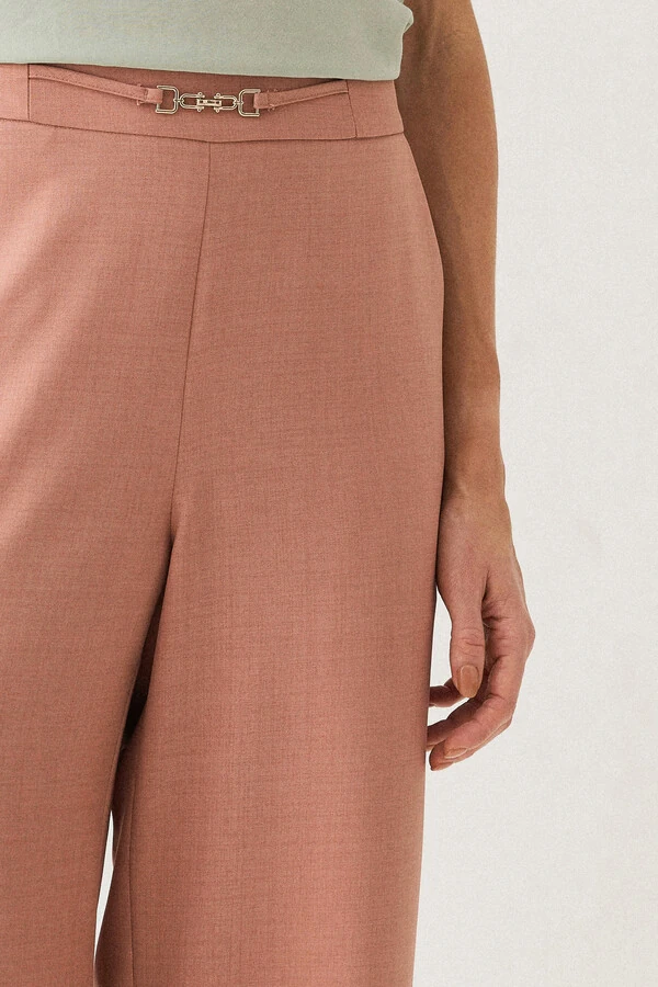 Pantalona de Alfaiataria Cinto Fino Gold