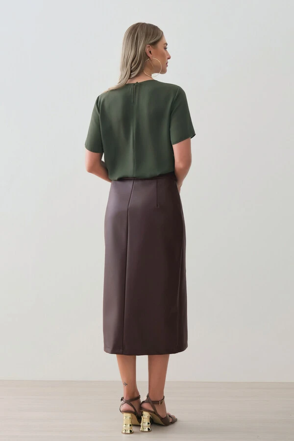 Blusa Decote V Torcido