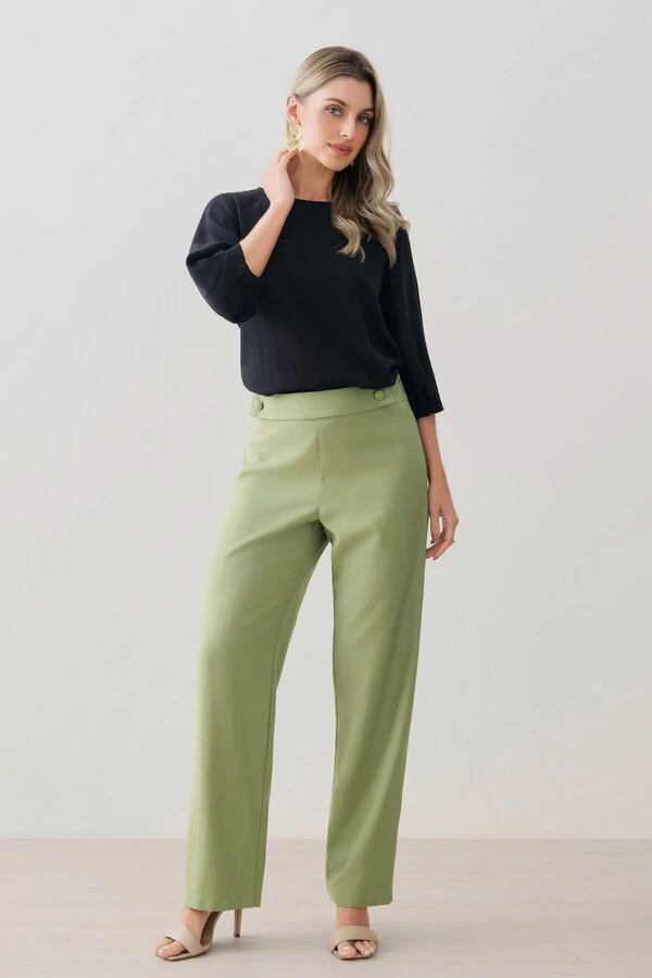 Blusa Manga 3/4 Elástico Pregas