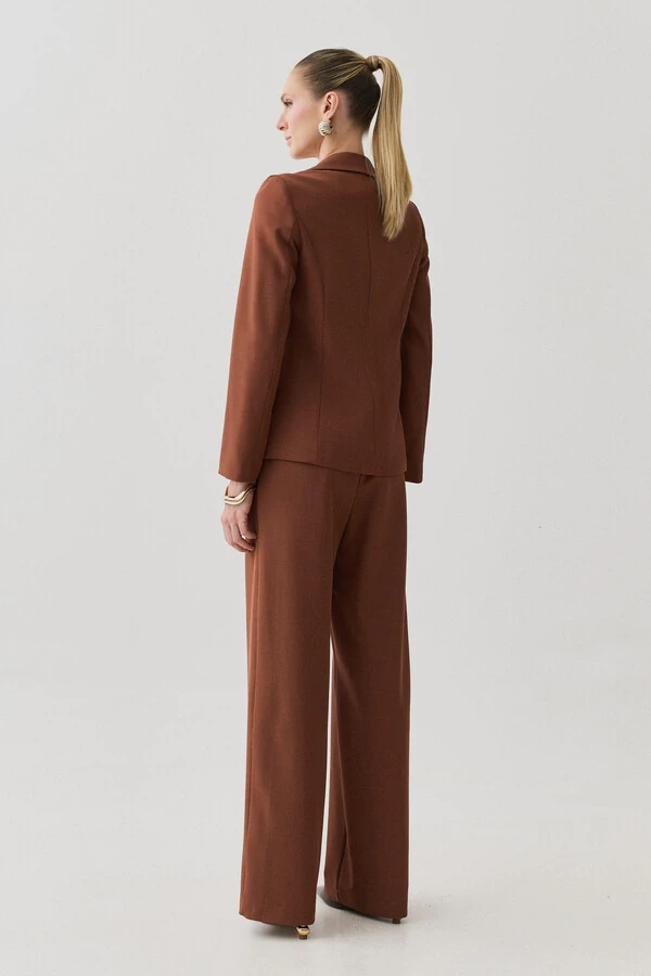 Blazer de Alfaiataria Bolso Embutido