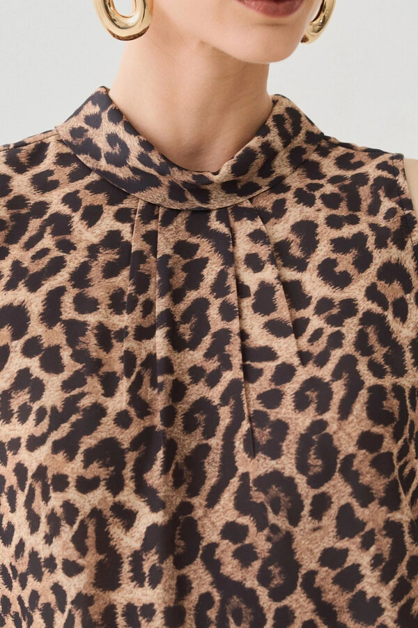 Regata Onça Gola Dobrada Franzido