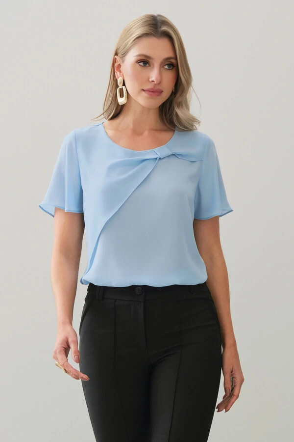 Blusa Transpassada Laço