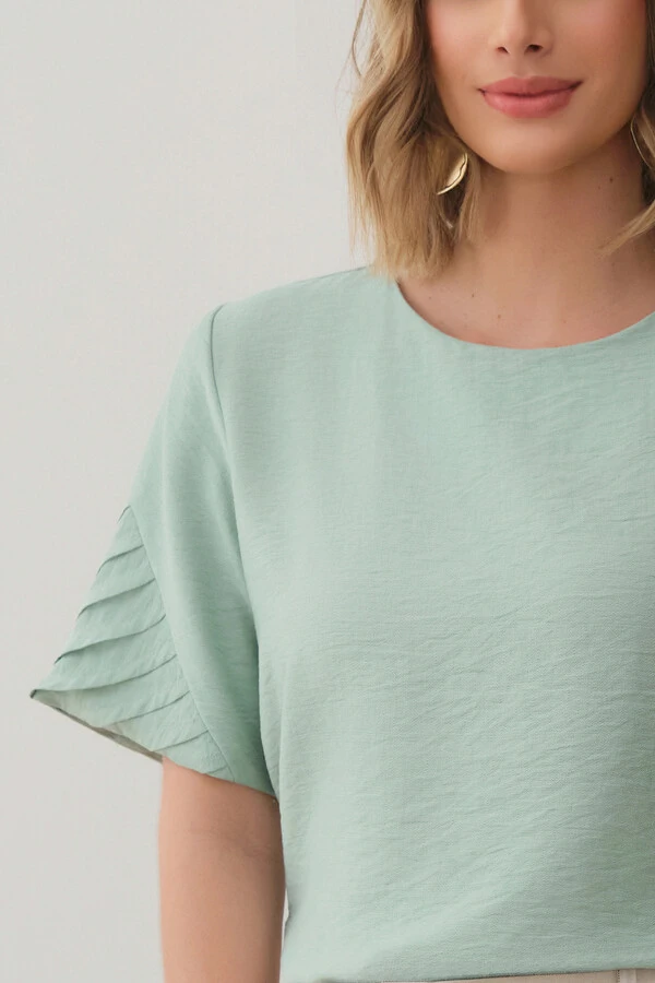 Blusa Manga Preguinhas