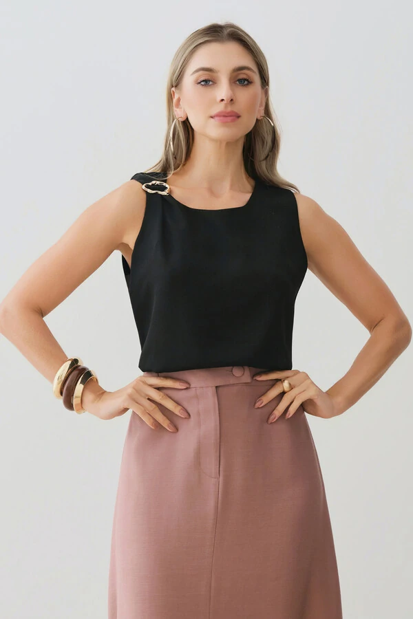 Regata Assimétrcia Ombro Gold