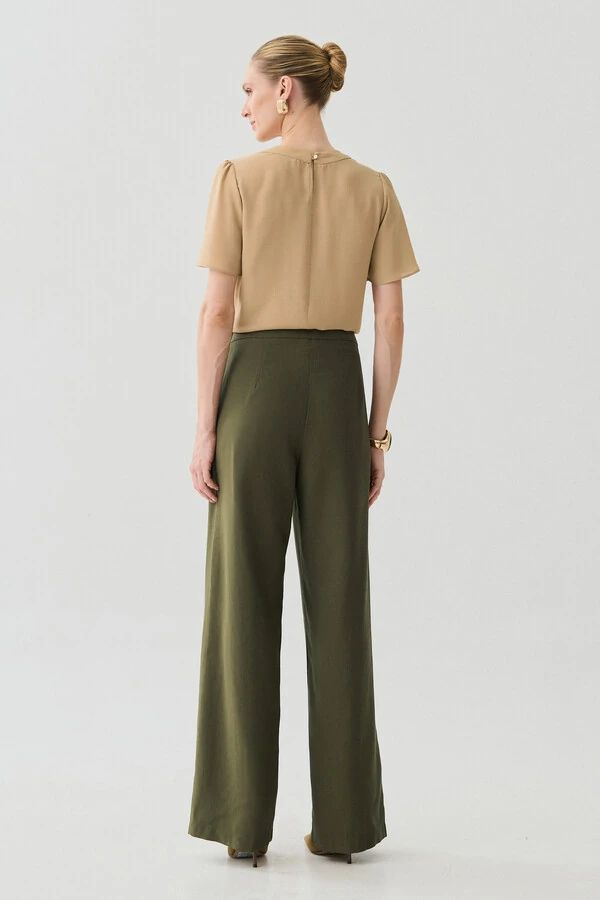 Calça Wide Leg Gold