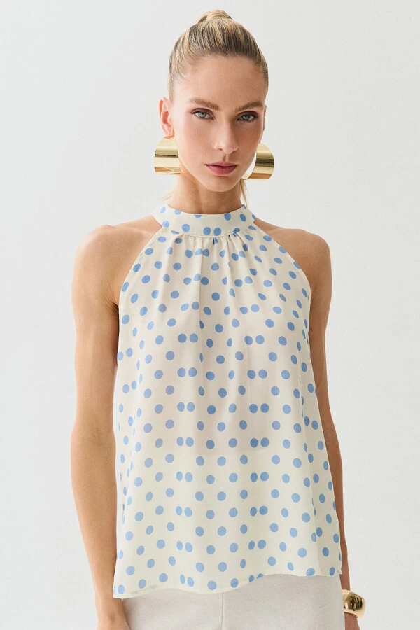 Regata Frente Única Poa Gola Baixa