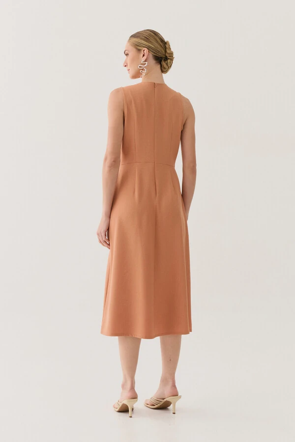 Vestido Midi Regata de Alfaiataria Pences Triple