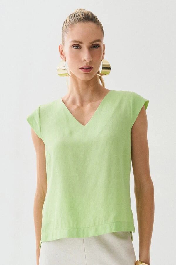 Regata Decote V Ombro Cap