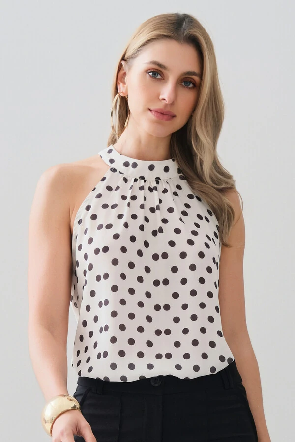 Regata Frente Única Poa Gola Baixa